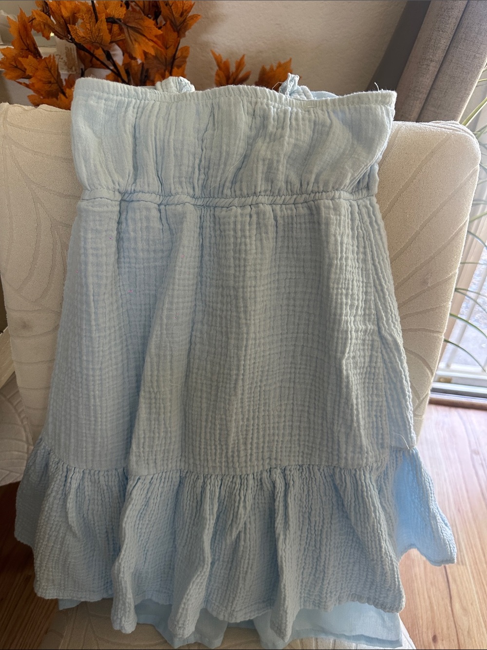 btween Light Blue Ruffle-Trim Sundress - Picture 5 of 6